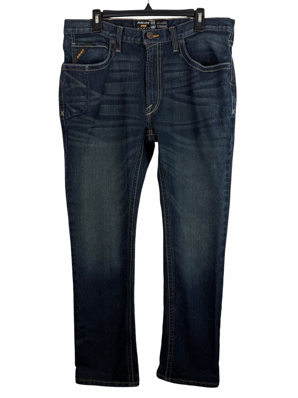 Ariat | Blue Indigo Rebar M4 Duraster Edge Straight Jeans